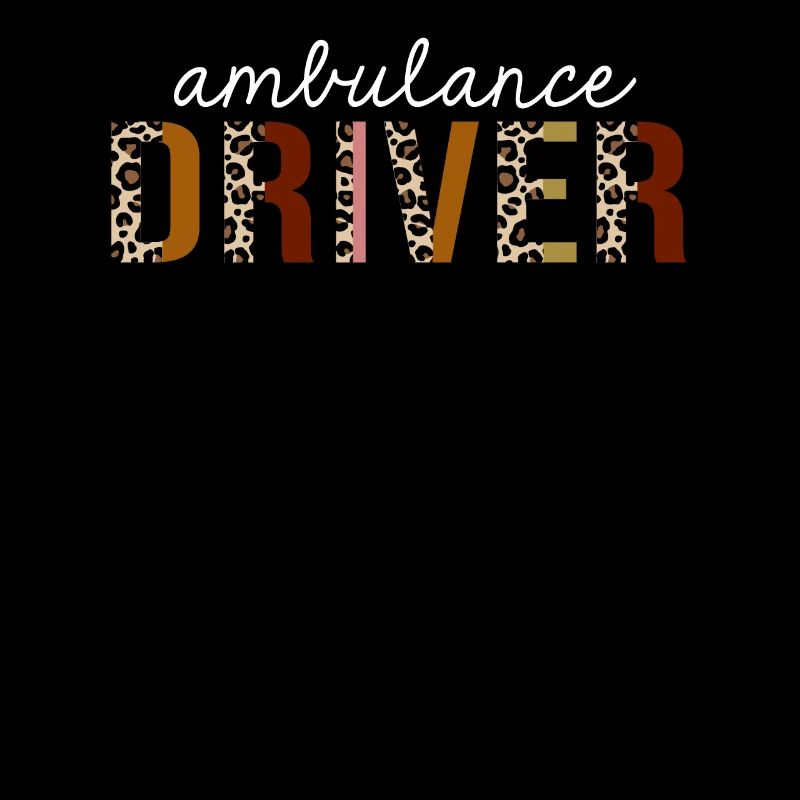 Ambulance Driver Leopard Print Funny Gift