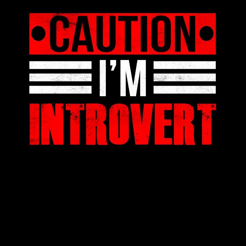 Vorsicht Ich Bin Ein Introvertierter Schüchtern