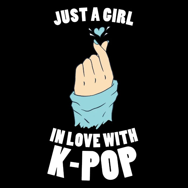 Nur ein Mädchen, das in Kpop Fangirl Korean Merch
