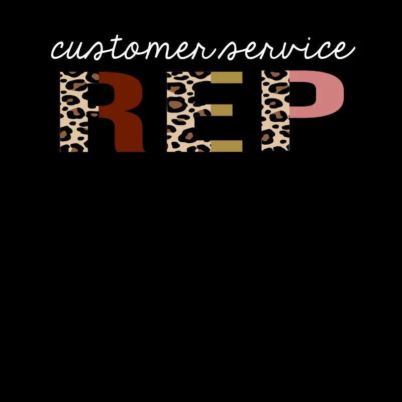 Kundendienstmitarbeiter Leopard Print lustiges Geschenk