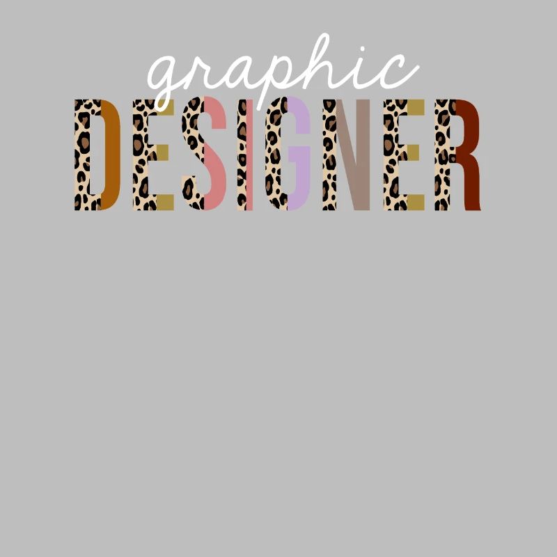Graphic Designer Leopard Print Funny Gift