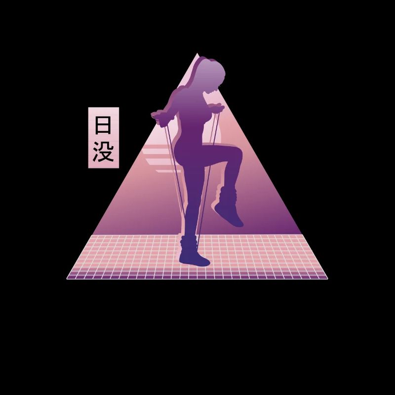 Vaporwave Rope Jumping