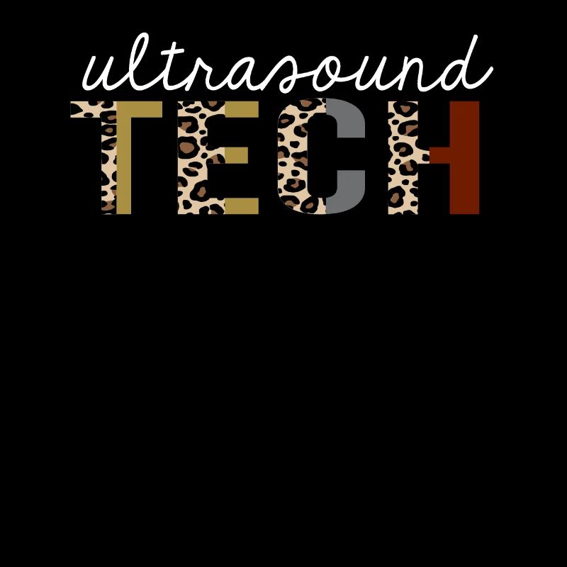 Ultrasound tech Leopard Print Funny Gift