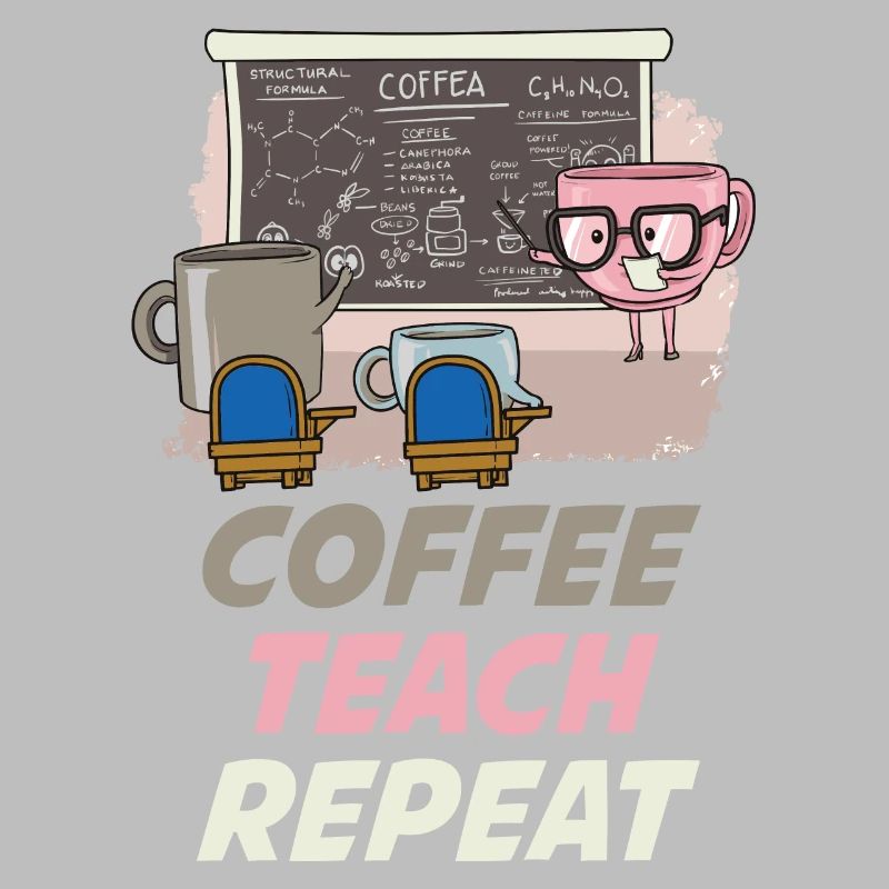 Coffee Teach Repeat Teacher Gift