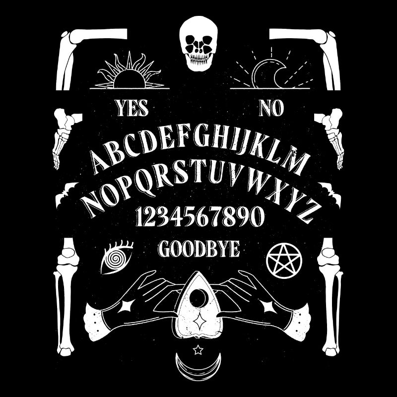 Creepy Ouija board, ghost board,
