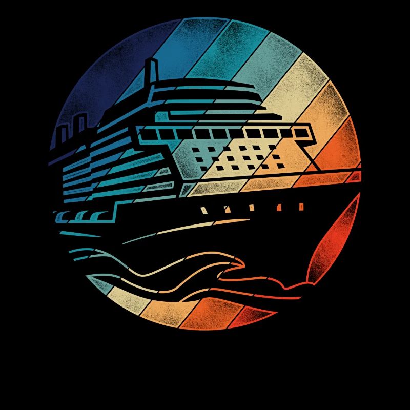 Cruise Ship Vacation Retro Vintage