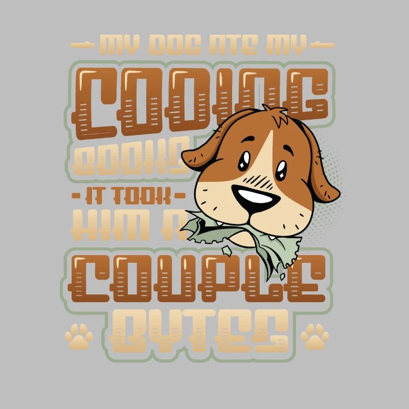 Dog Bytes Code Programmation de blagues informatiques