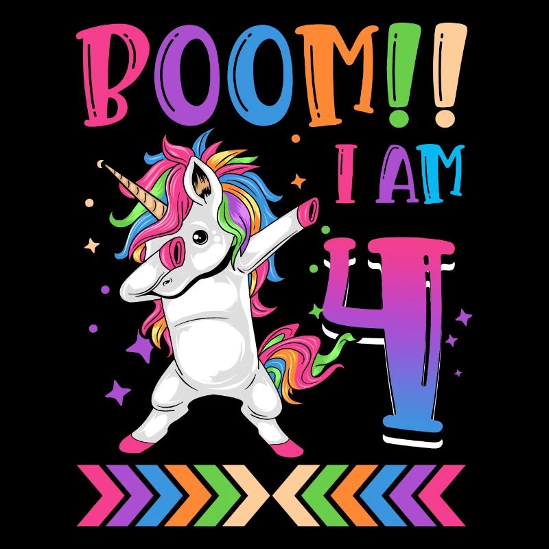 Boom!! Ich Bin 4, Buntes Lustiges Einhorn 4.