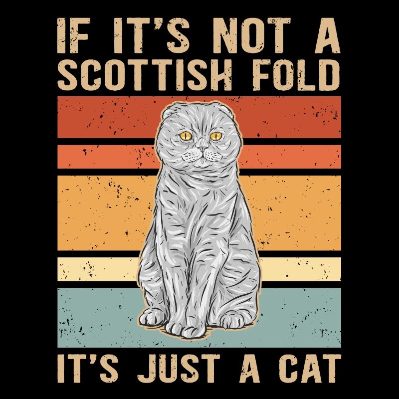 | écossaise pour chat à oreille pliante Cadeau Scottish Fold