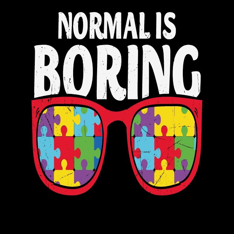 Normal Is Boring Autism Sunglasses