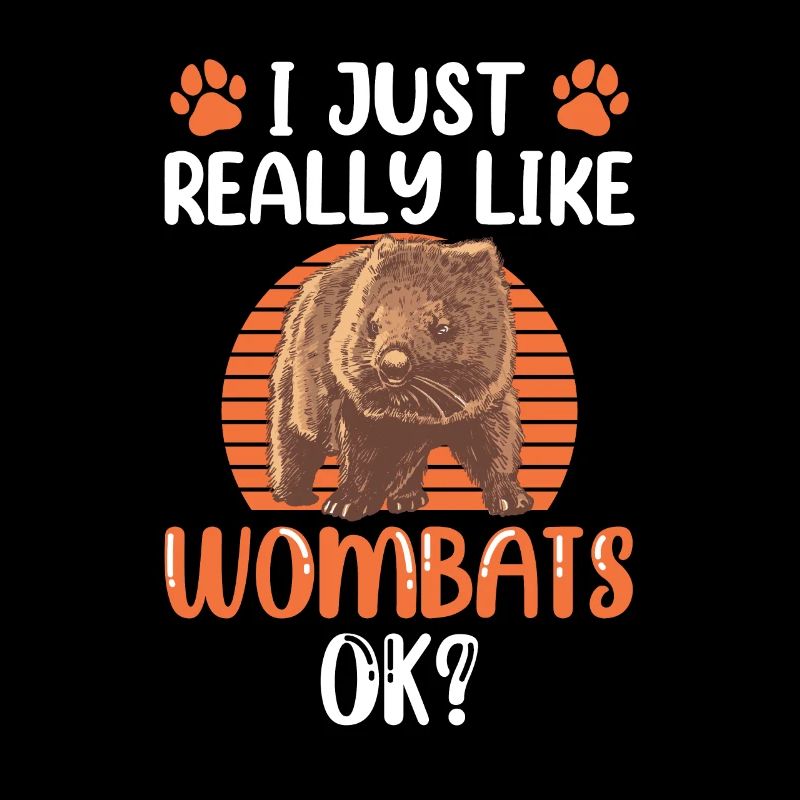 Ich mag einfach Wombat Australien Beuteltier