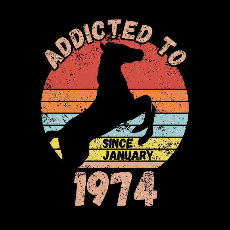 Geburtstag Pferde Reiten Januar 1974