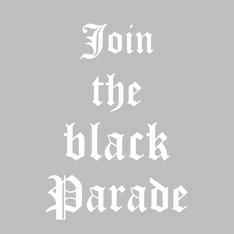Goth Gothic Schließen Sich Der Black Parade An