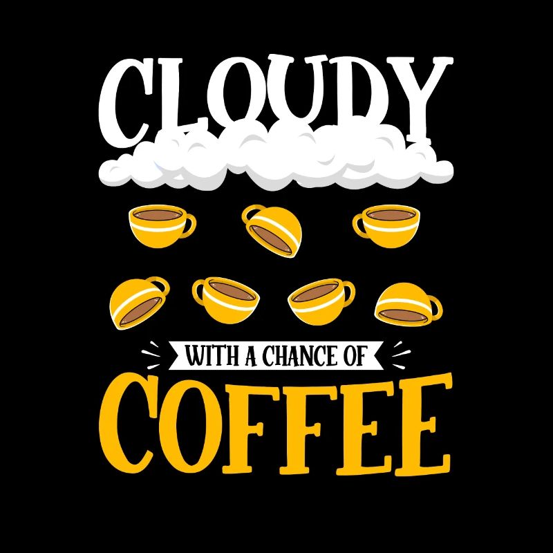 Nuageux avec une chance pour la conception de café