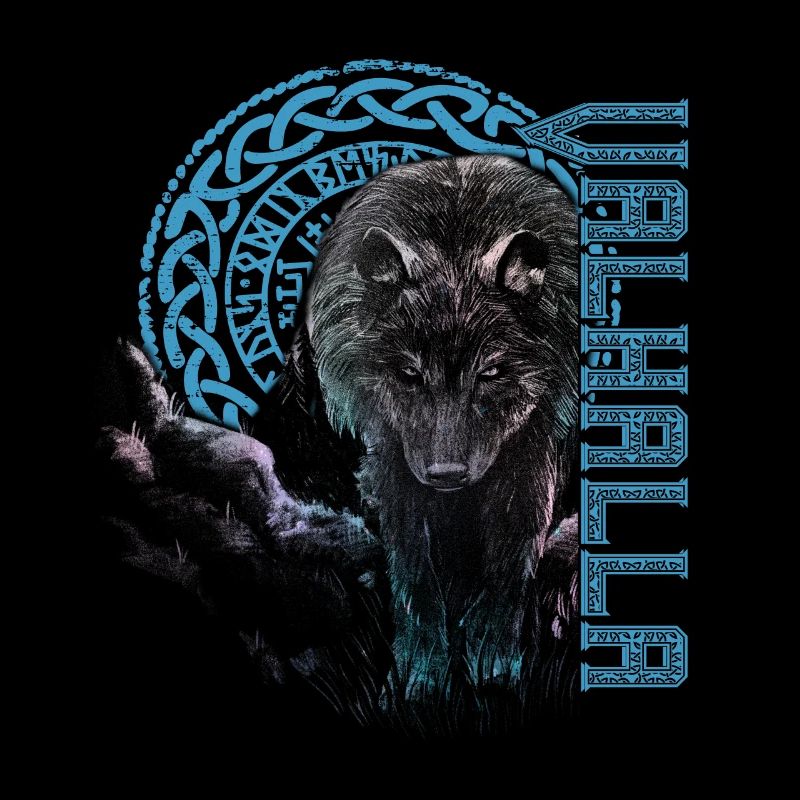 Walhalla Wolf Maske Odin Runen Nordischer Kompass