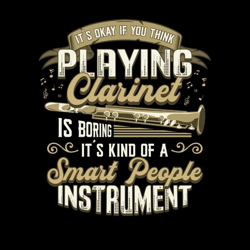 Clarinette jouant de la clarinette