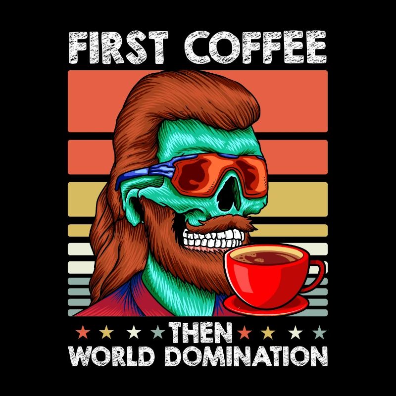 Vokuhila Schädelkaffee