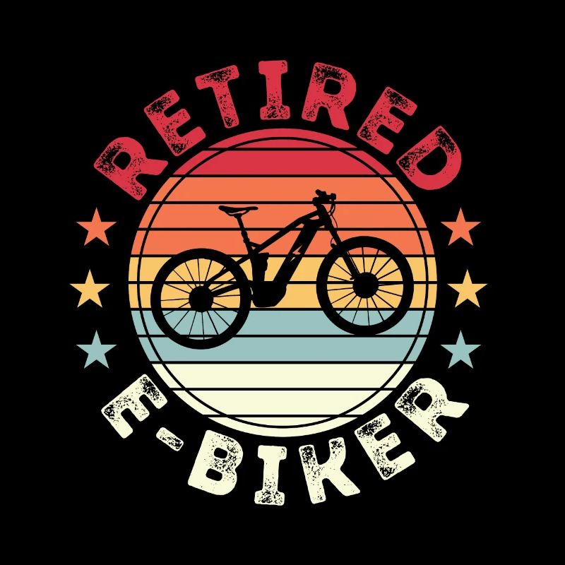 Retraité Ebiker Retro Ebike embt Cadeau