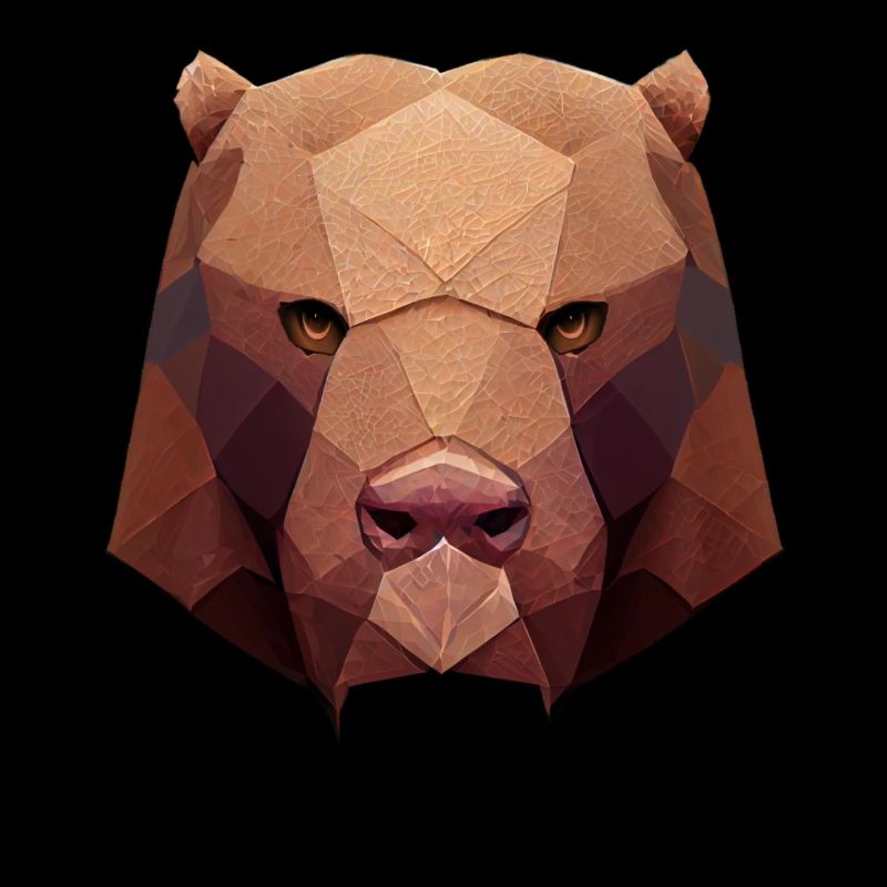 Polygonbärenkopf niedrige Polybären