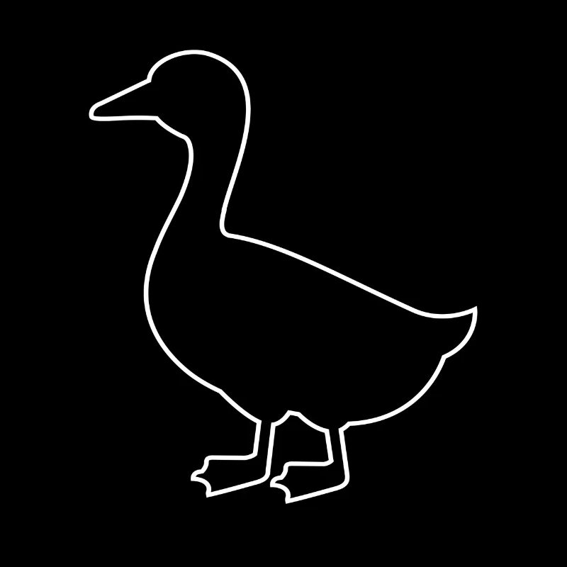 Silhouette de canard Canard Oiseau