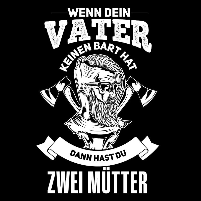 Lustiges Bartträger Vater Papa Design
