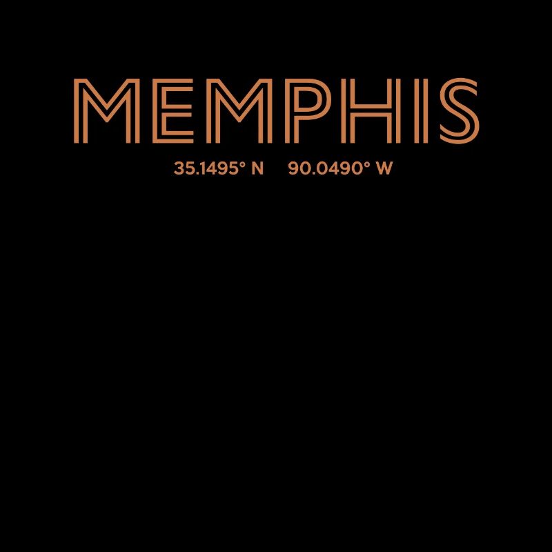 USA City Coordinates - Memphis