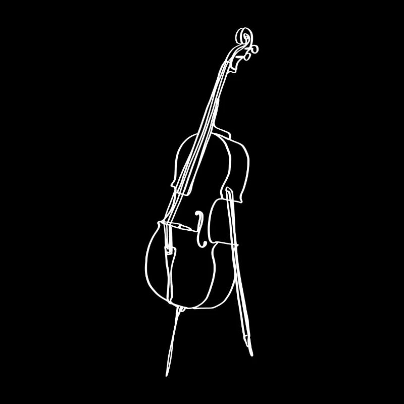 Cello Oneline Art - Musicien de violoncelle Violoncelliste