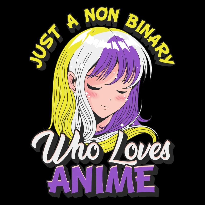 Non-binary anime girl Just a non-binary,
