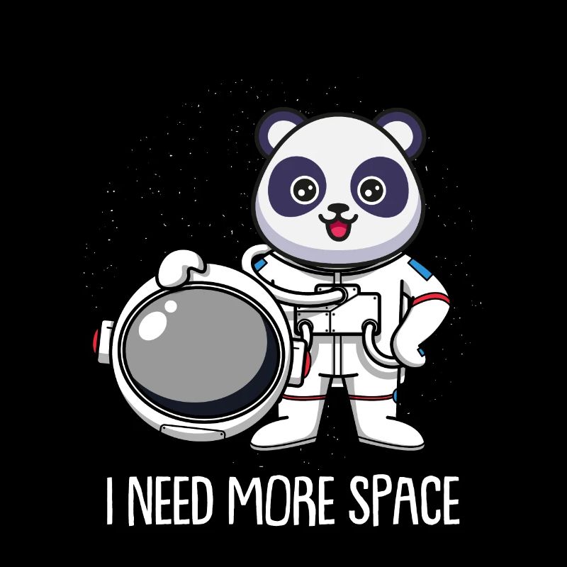 Großer Panda Pandabär Astronaut