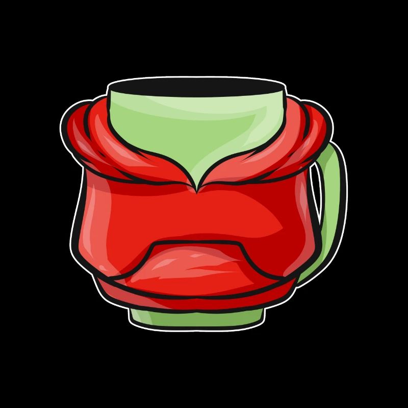 Bécher d’automne avec sweat à capuche rouge pour Noël