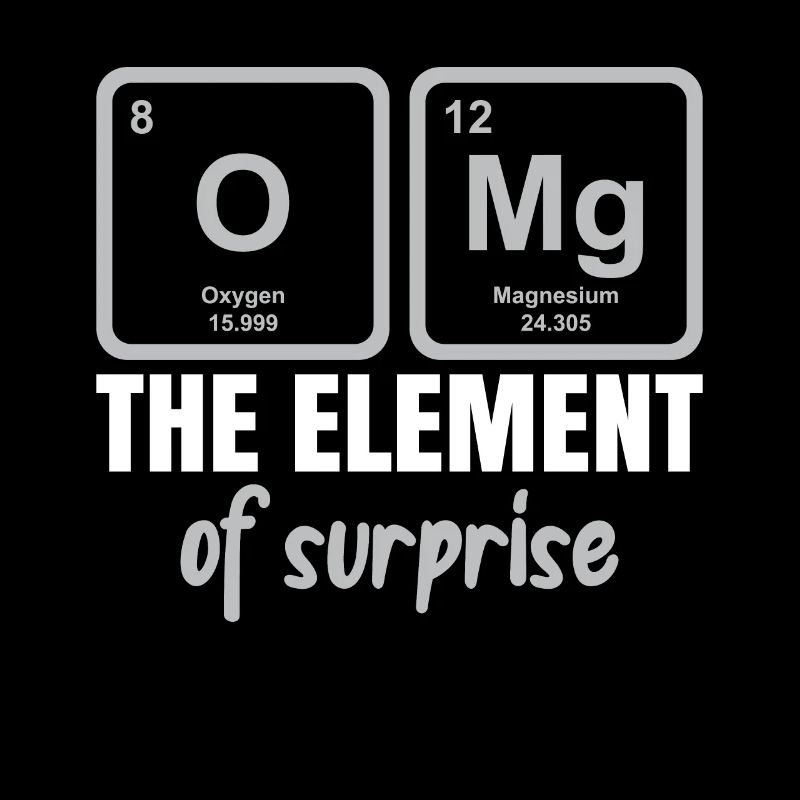 Das Element des Überraschungschemie-Humors