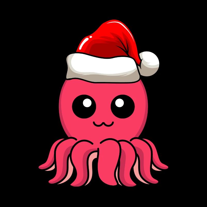 Krake Comic Weihnachten