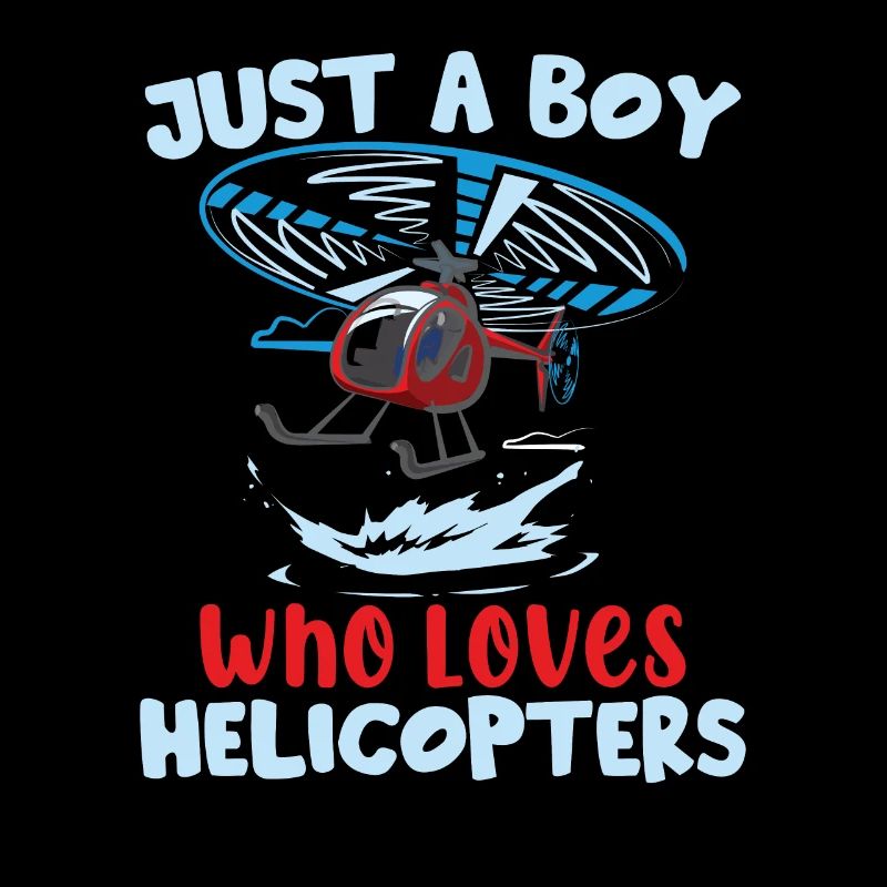 Junge Hubschrauberpilot