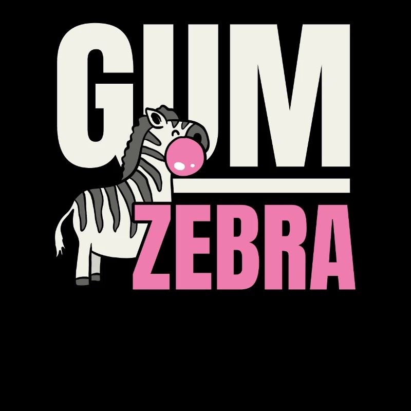 Zebra Bubble Gum Lover Nourriture Gomme à Chewing Gum