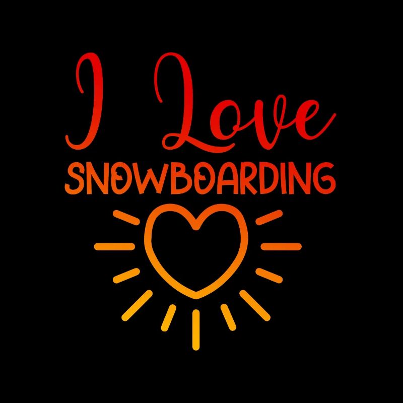 Ich liebe Snowboarding