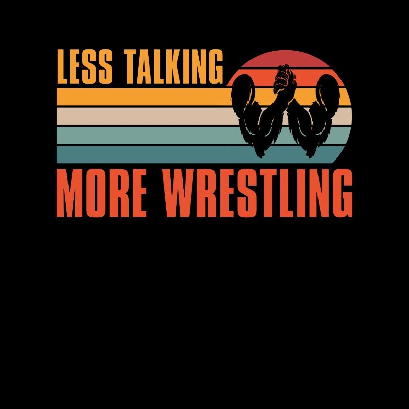 Retro Less Talk More Wrestling-Poor