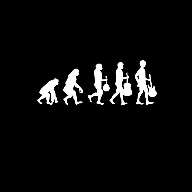 Lustige Mandolin Evolution