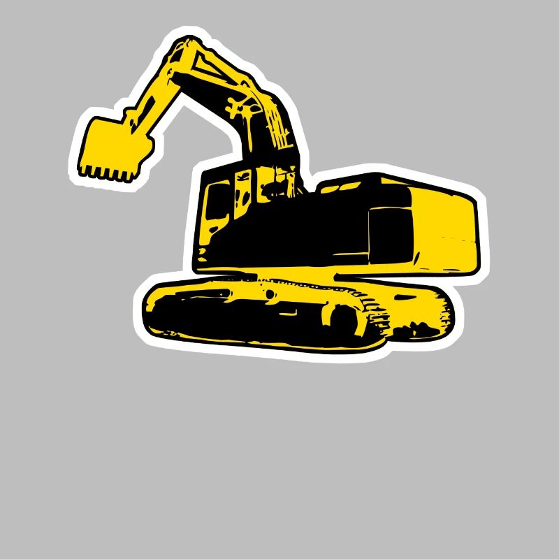 Baggerfahrer Bagger Baustelle