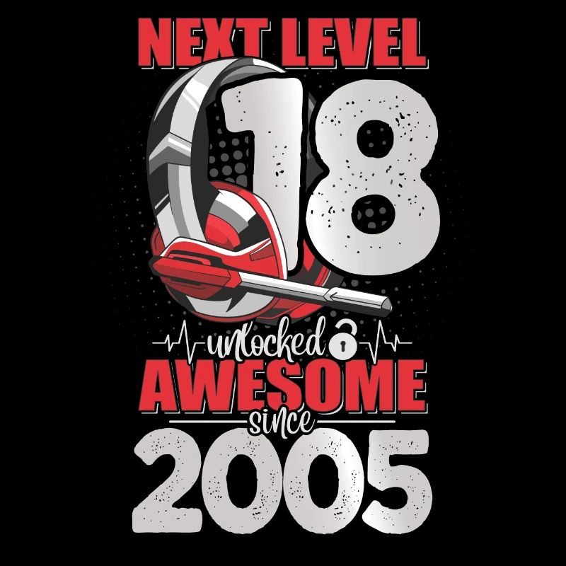 Niveau débloqué 18 ans 2005 Casque de jeu