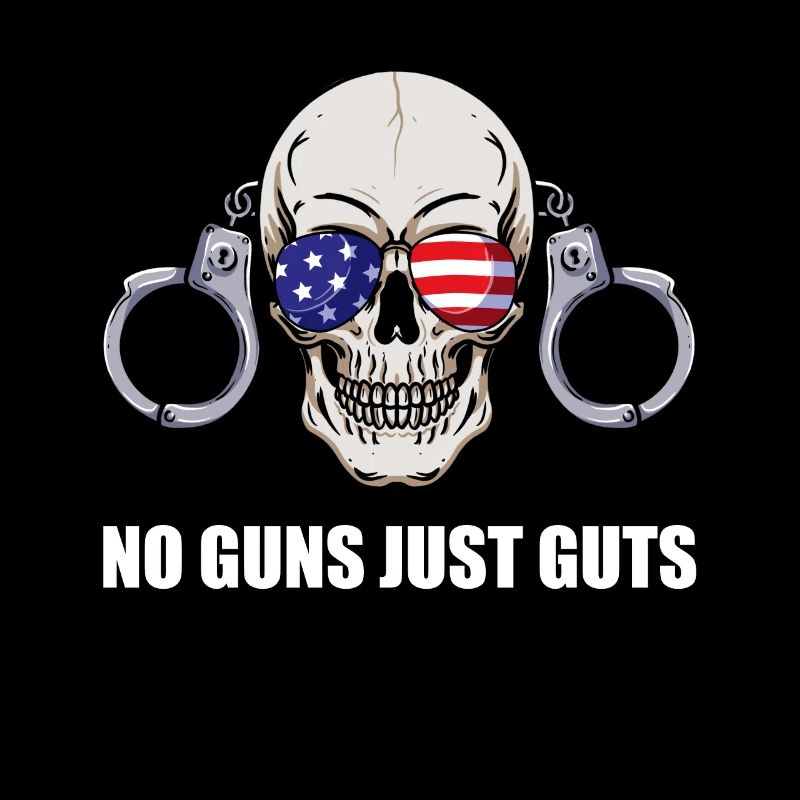 No Guns Just Guts Corrections Prison Gift
