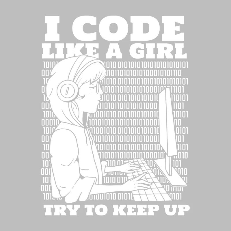 Développeur Coder Programmeur Girl