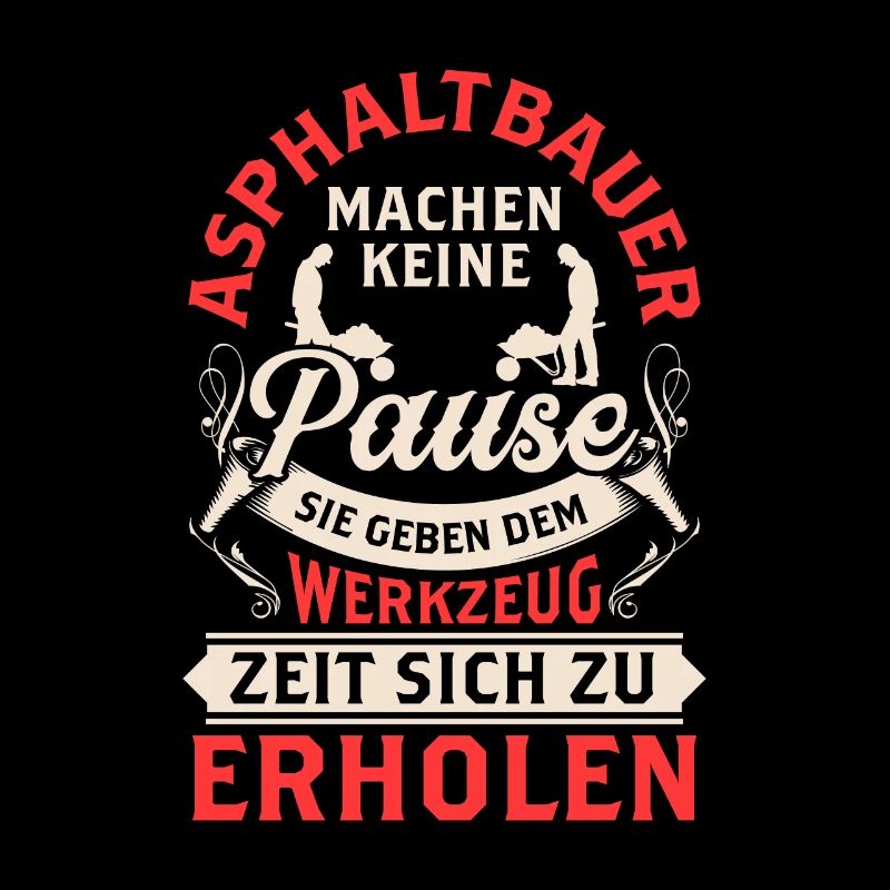 Asphaltbauer machen keine Pause Asphaltierer