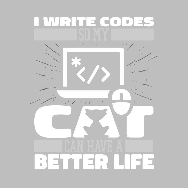 Developer Coder Programmer Cat