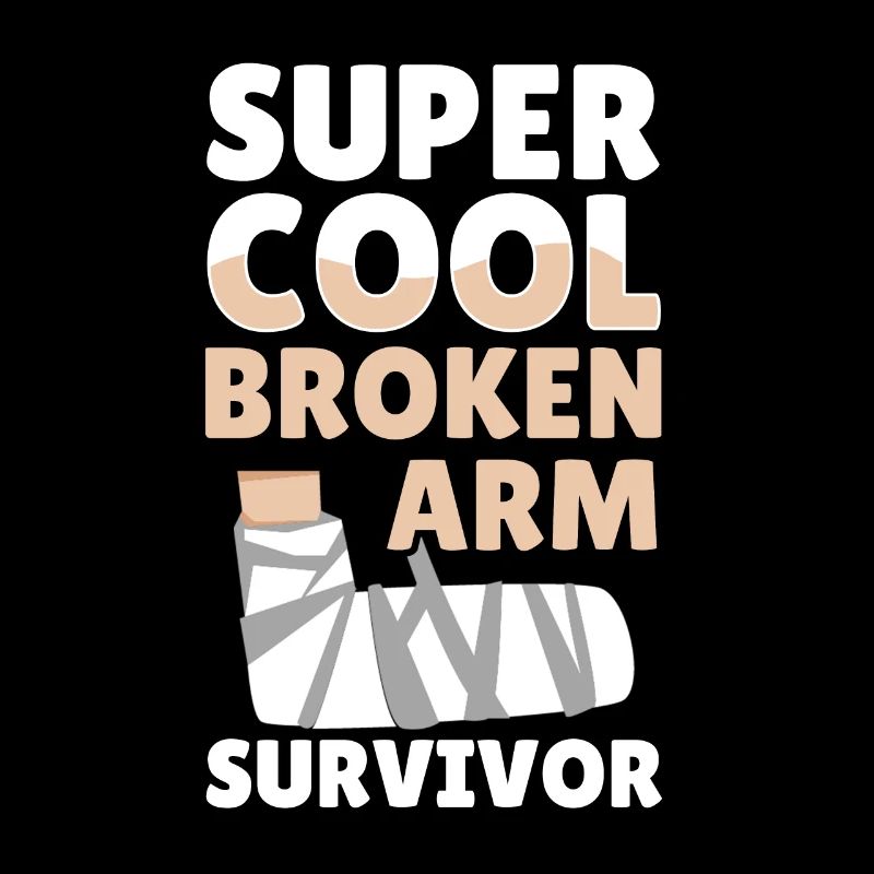 Cool Broken Arm Survivor Knochen Ellbogen Hand