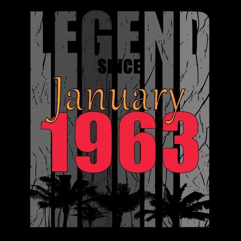 Geburtsmonat Januar 1963 Vintage