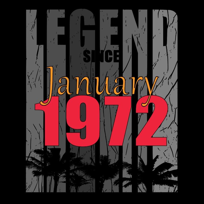geboren 1972 Januar vintage Geschenk