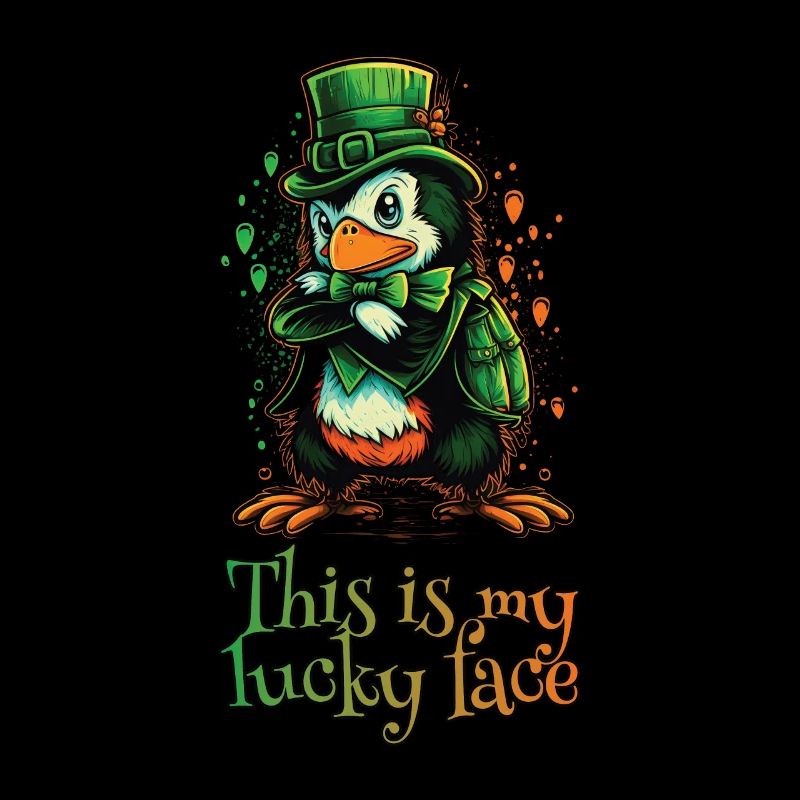 This is my lucky Face Penguin St. Patty