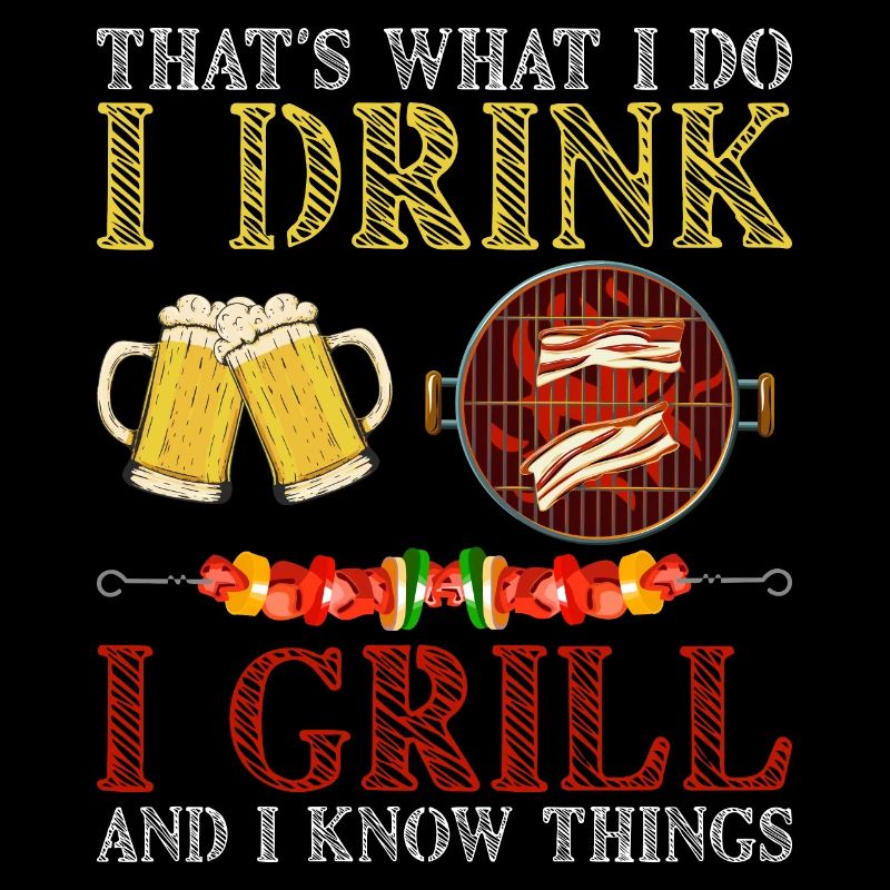 Grillen Grill Sommer Barbecue Bier Spruch