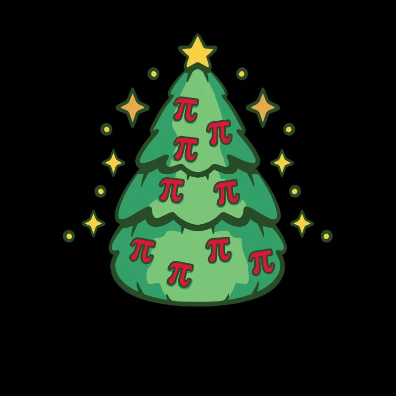 Weihnachtsbaum Pi's - Mathe Pi Weihnachten