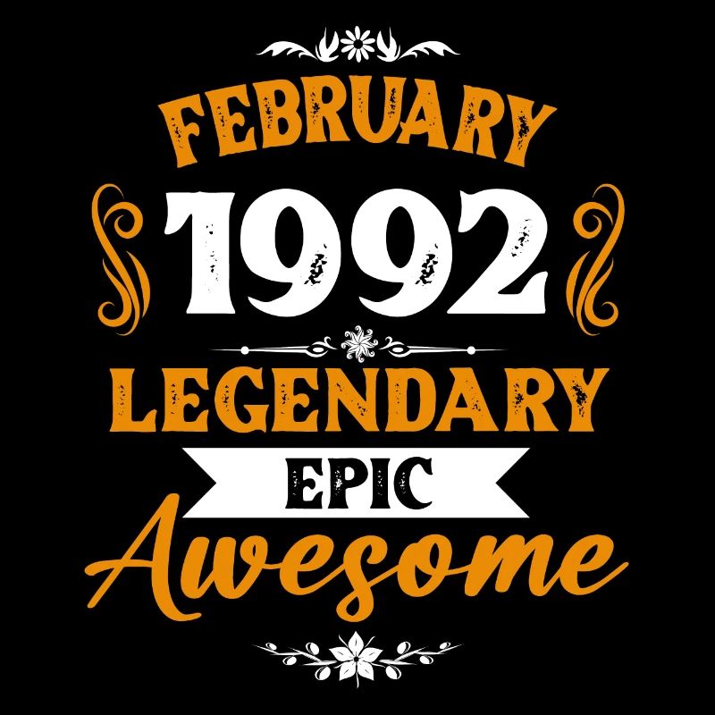 Februar 1992 Legenden Geburtstag Geschenk